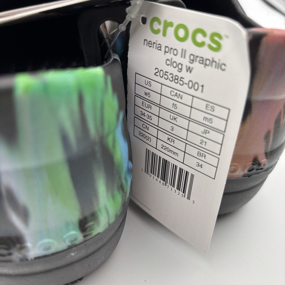 Crocs Neria Pro‎ II Graphic Clog Women's US Women's Size 6 205385-001 (3277) - Picture 6 of 6